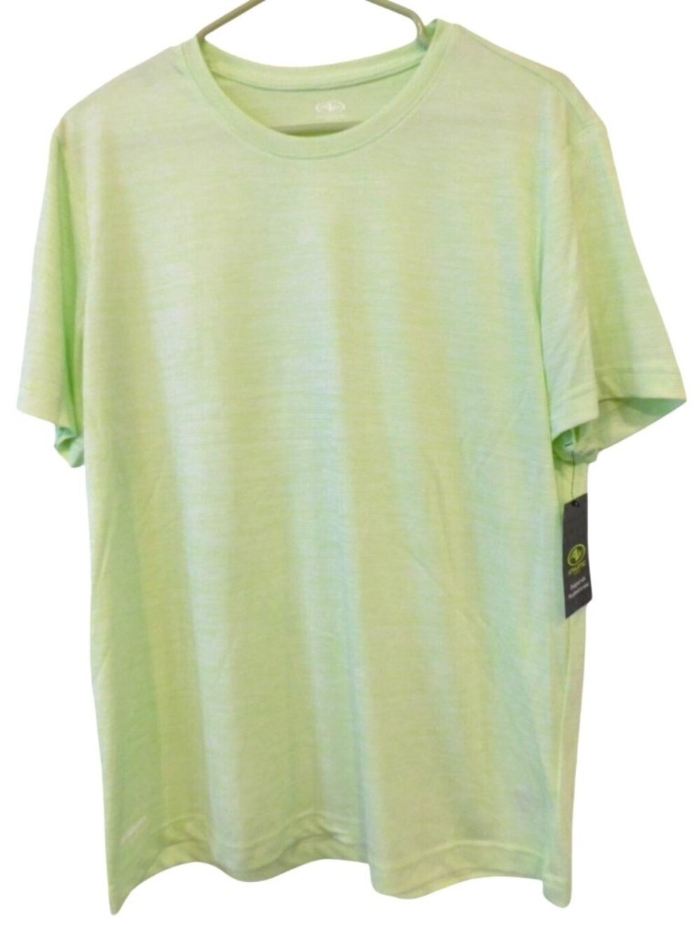 NWT Athletic Works Mens Sz M Green Performance T-Shirt Active Athleisure